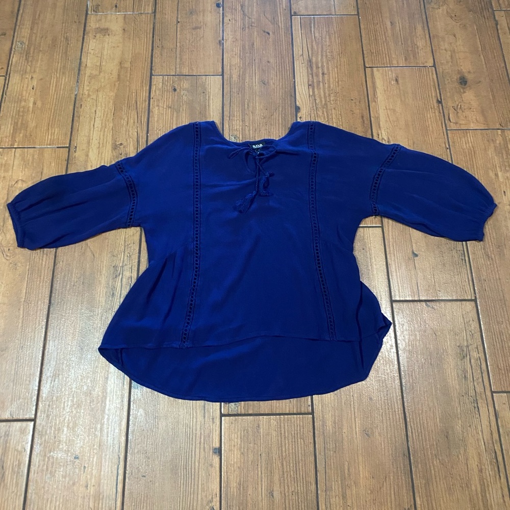 Blue Long Sleeve Shirt Women Size Medium
